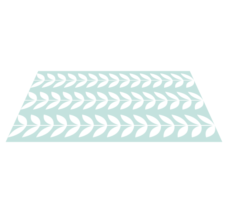 Yapraklı yeşil desen doğa pvc halı - TenStickers