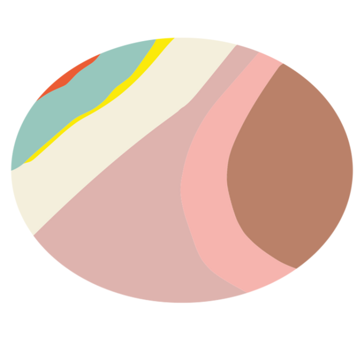 çok renkli çizgili mozaik yer karoları - TenStickers