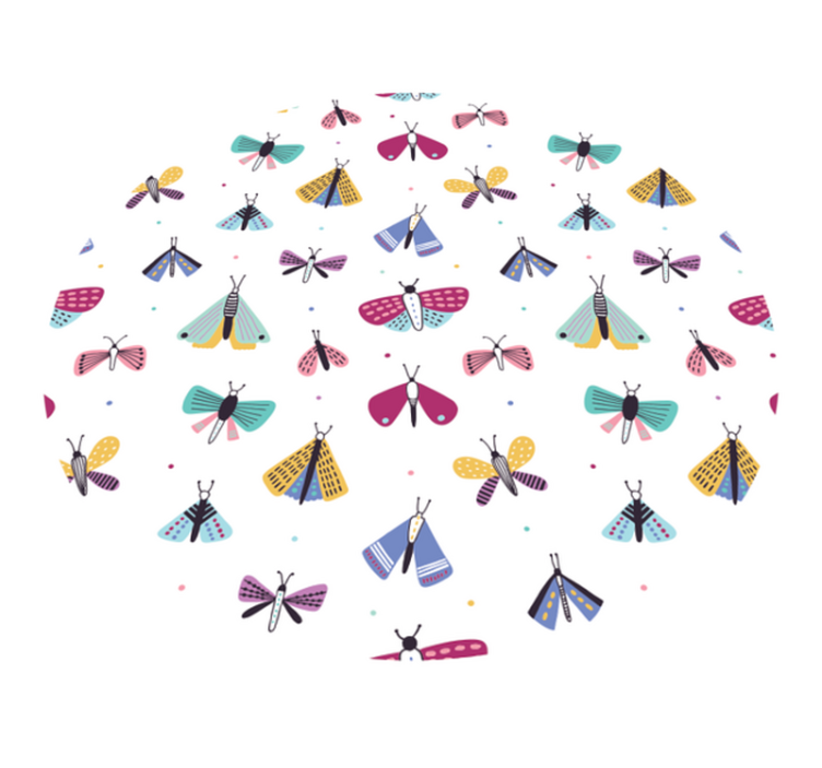 Kelebekler uçan hayvan kilim - TenStickers