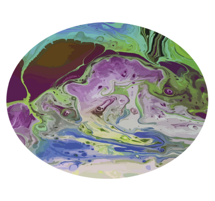 Dönen renk desenleri doku pvc halı - TenStickers