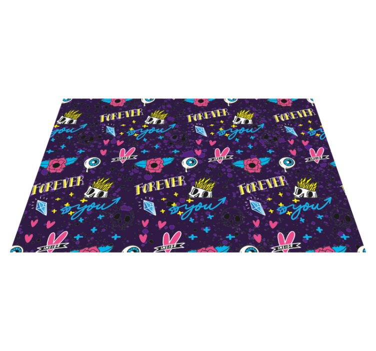 Sonsuza dek sen tasarla pvc halı - TenStickers