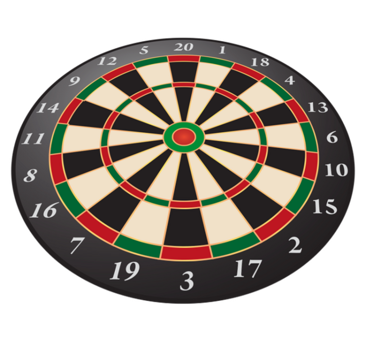 Modern dart tahtası oyun matı - TenStickers