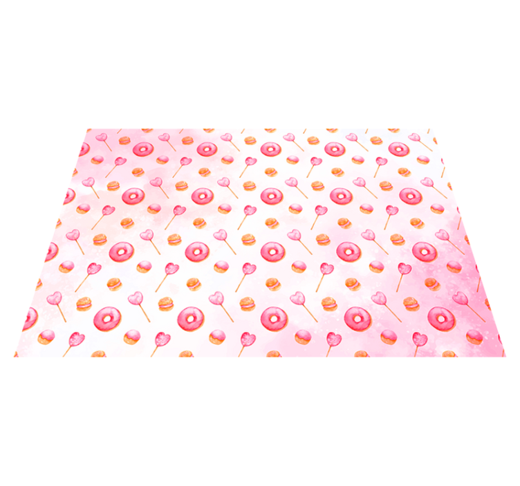 Tatlı zevk mutluluk mutfak pvc halı - TenStickers