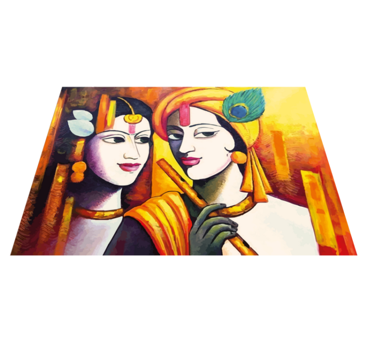 Modern sanat insanlar modern halı - TenStickers