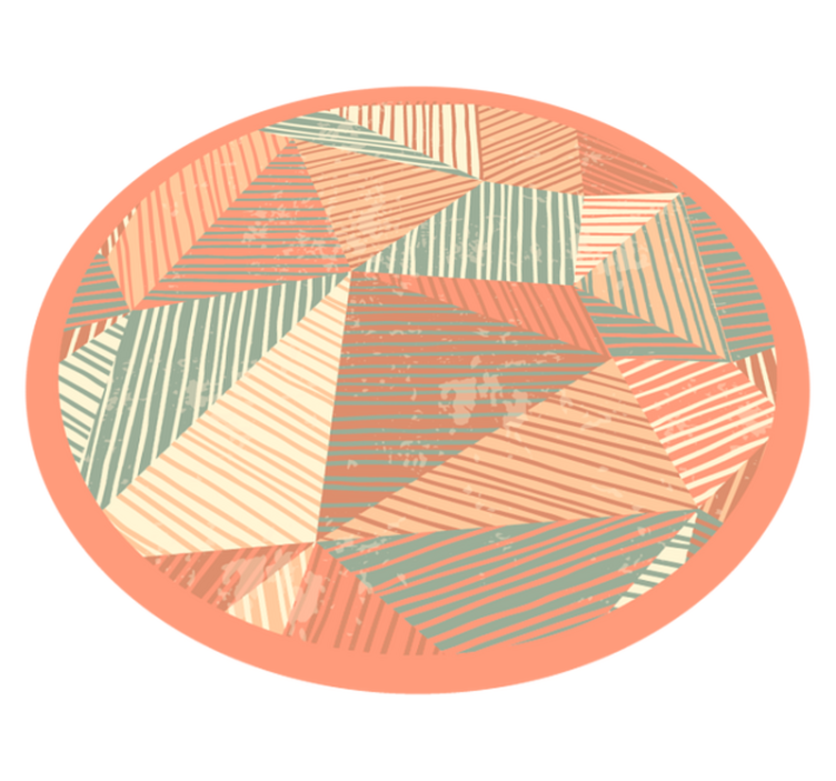 Modern sanat geometrik şekiller vinil halı - TenStickers