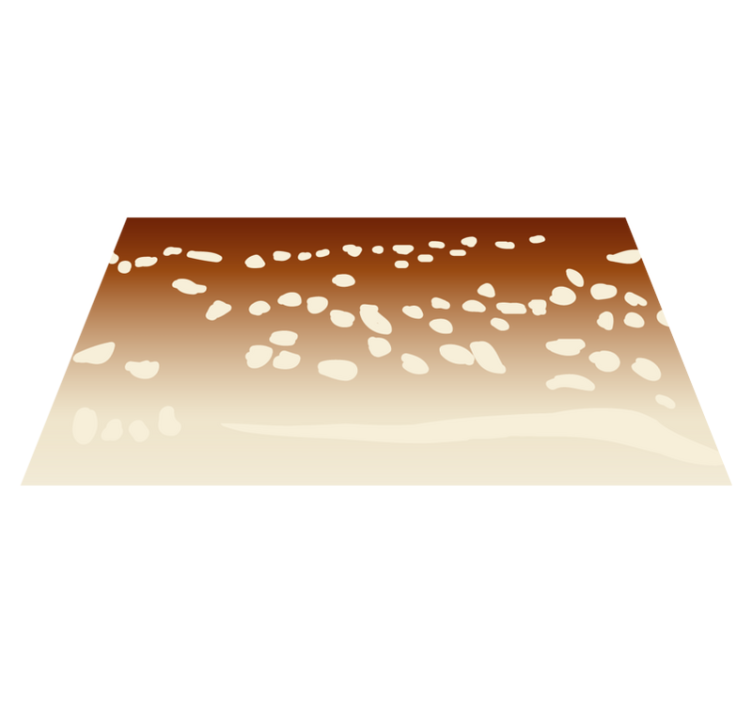 Kahverengi yürüyüş yolu taş etkisi pvc halı - TenStickers