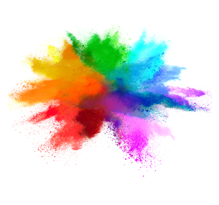 Renk patlaması modern vinil halı - TenStickers