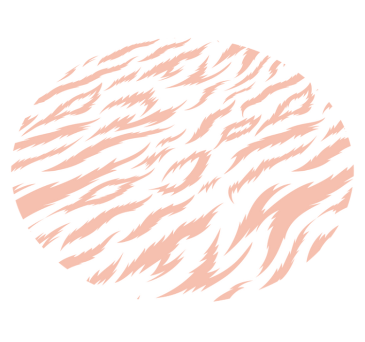 Kaplan çizgili motif hayvan baskı pvc halı - TenStickers