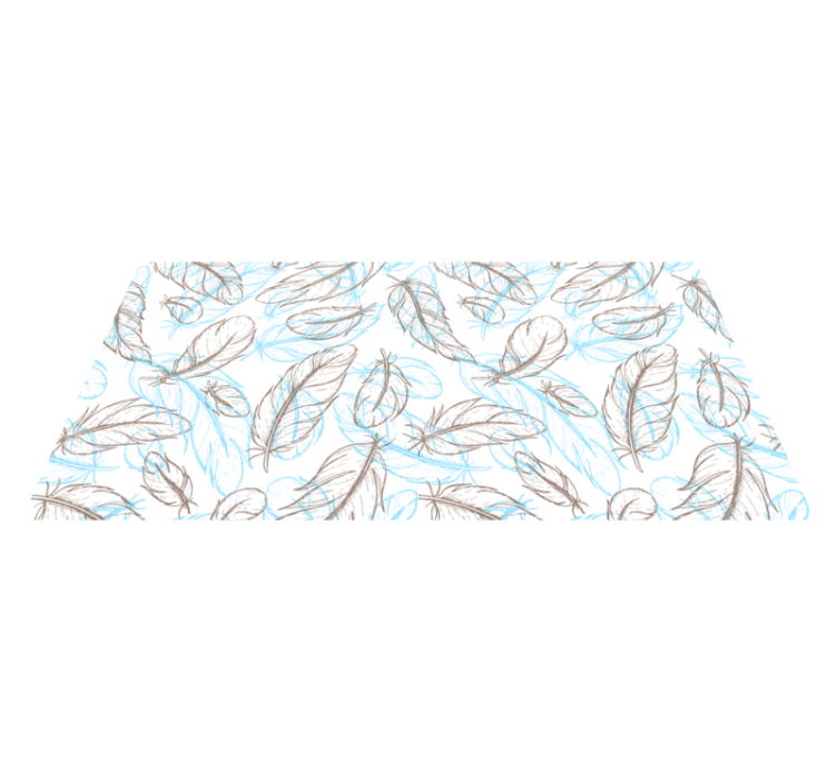 Doğadan ilham alan yapraklar giriş salonu pvc halı - TenStickers