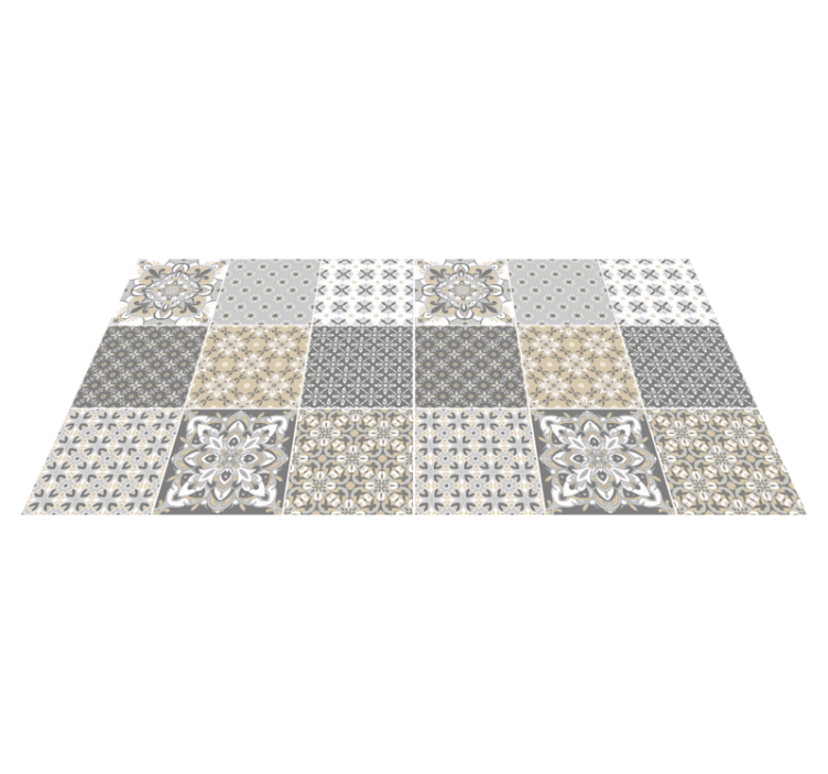 Fas tarzı kiremit efektli karo halı - TenStickers