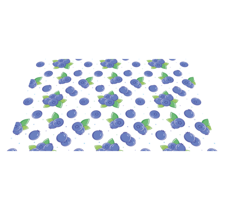 Taze meyve desenleri çiçekler ve bitkiler pvc halı - TenStickers