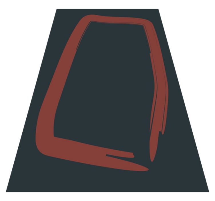 şık soyut şekil oturma odası pvc halı - TenStickers