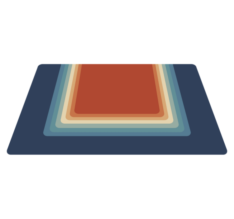 Canlı katmanlı çizgiler modern pvc halı - TenStickers