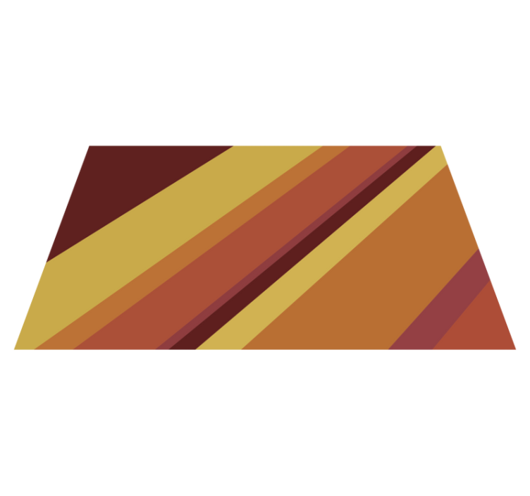 Sıcak retro çizgiler vintage pvc halı - TenStickers