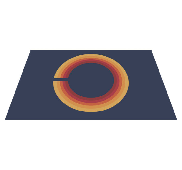 Retro güneş tasarımı vintage pvc halı - TenStickers