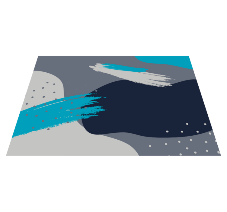 Soyut sıçrama deseni modern pvc halı - TenStickers