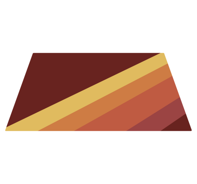 Canlı çizgili motif minimalist pvc halı - TenStickers