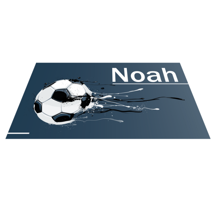 Isimli futbol hareketi gençler pvc halı - TenStickers