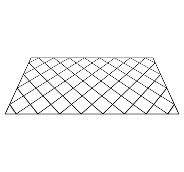 Zarif siyah desenler geometrik pvc halı - TenStickers