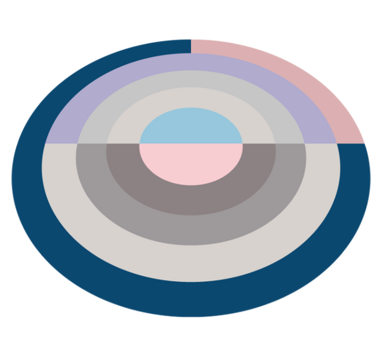 Mavi nordic dart tahtası nordic vinyl rug - TenStickers