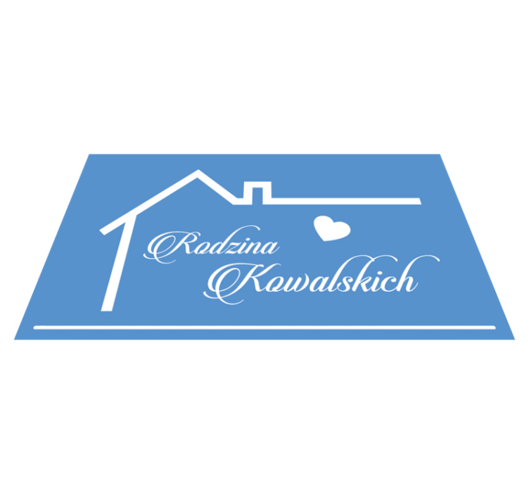 Aile adı giriş holü ile ev anahat - TenStickers