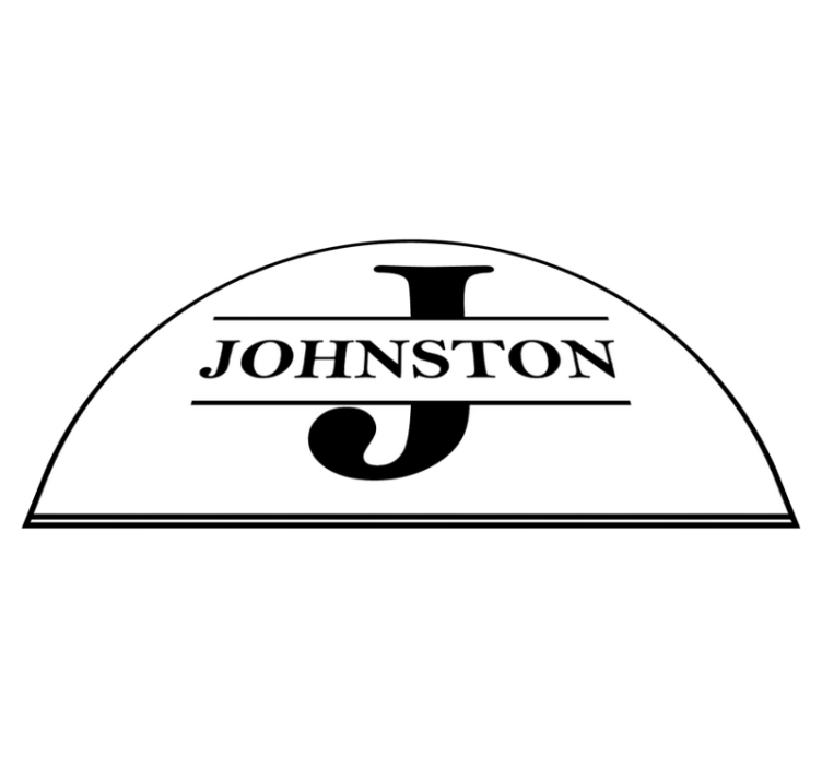 Soyadı ile büyük harf giriş holü kiremit - TenStickers