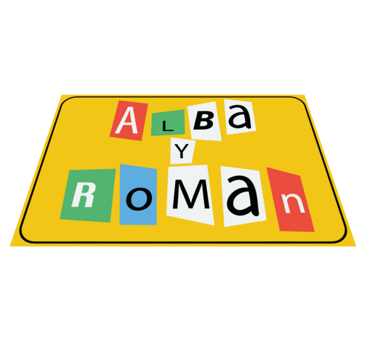 Anonim mesaj kişiselleştirilmiş paspas - TenStickers