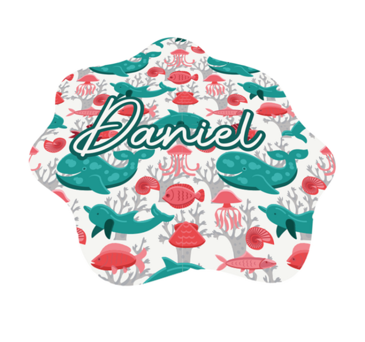 Adı ile suda yaşayan hayvanlar bebek oyun minderi - TenStickers