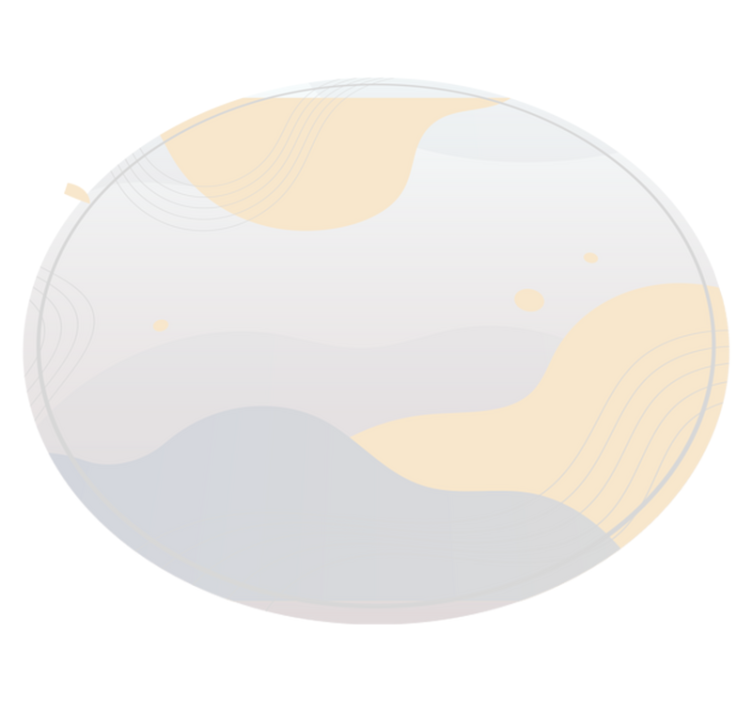 Yumuşak dalga motifleri minimalist pvc halı - TenStickers