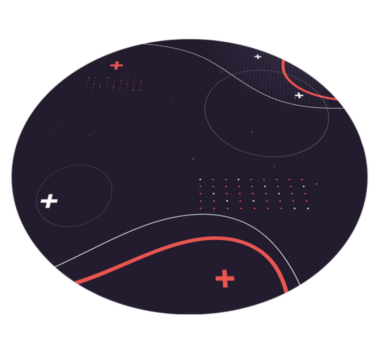 çizgiler modern halı ile noktalı resim arka plan - TenStickers