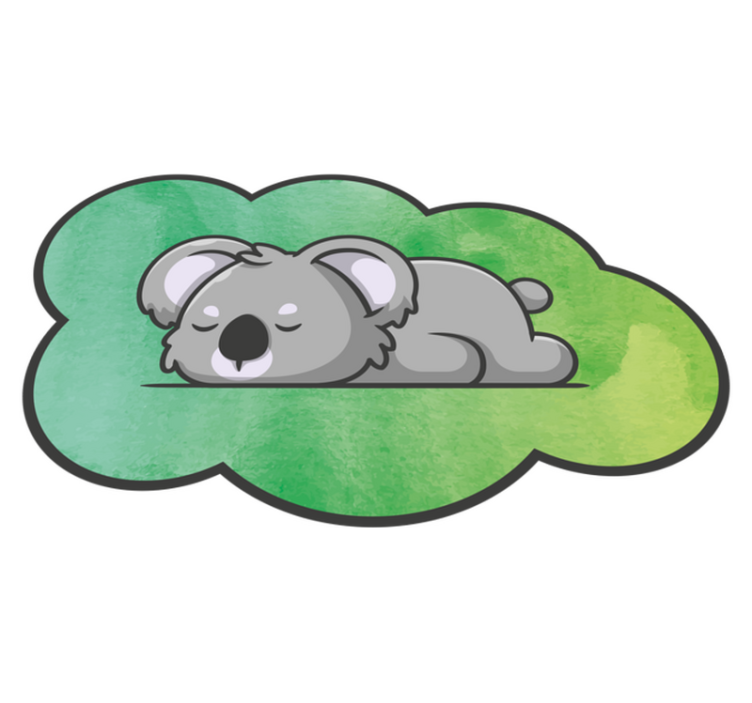 Uyuyan koala bebek pvc halı - TenStickers