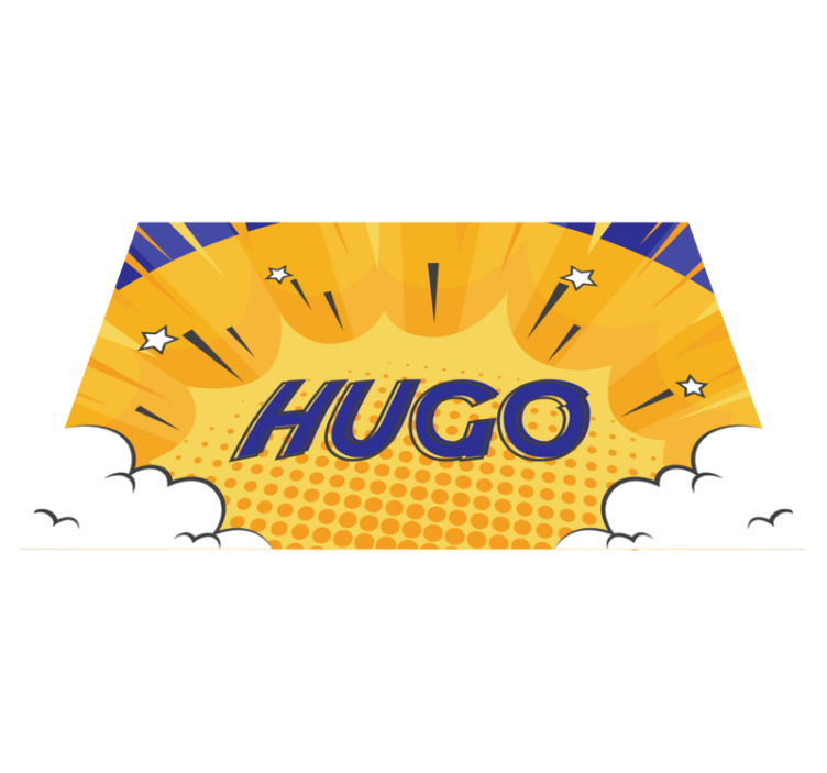 özel kahraman güneş patlaması isimlerle pvc halı - TenStickers