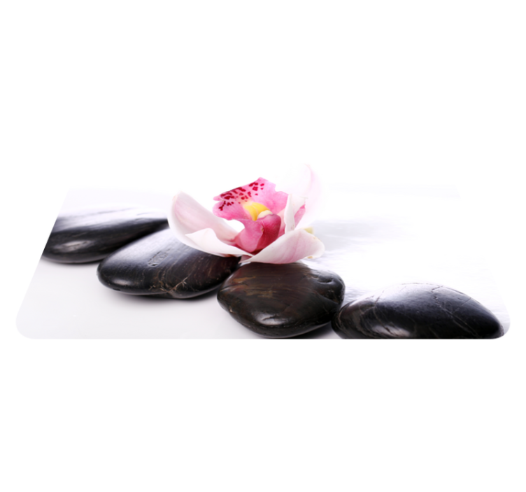 Zarif çiçeksi dinginlik doğa pvc halı - TenStickers