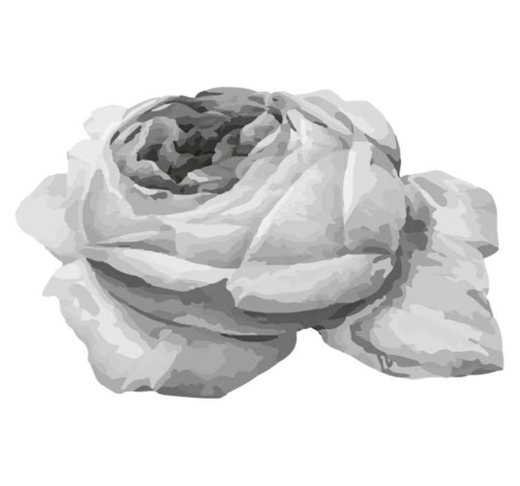 Gül çiçeği çiçekler ve bitkiler pvc halı - TenStickers