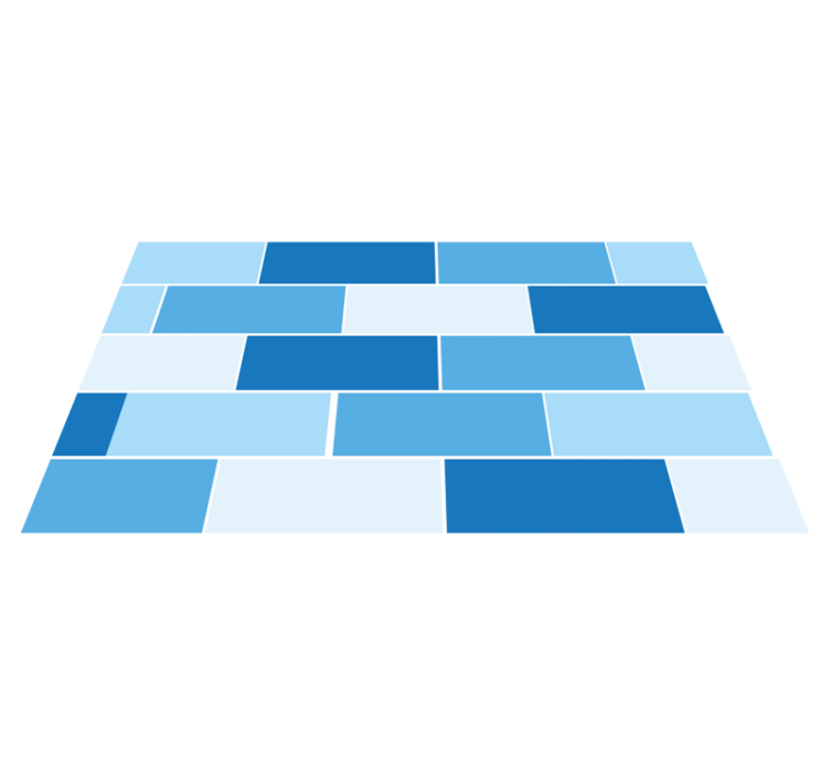 Mavi pvc karo zemin halısı - TenStickers