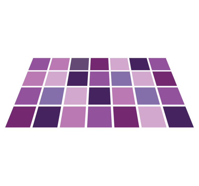 Mor fayans yer halısı - TenStickers