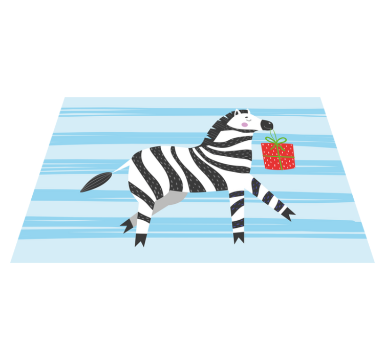 Iyi ki doğdun zebra hayvan halısı - TenStickers