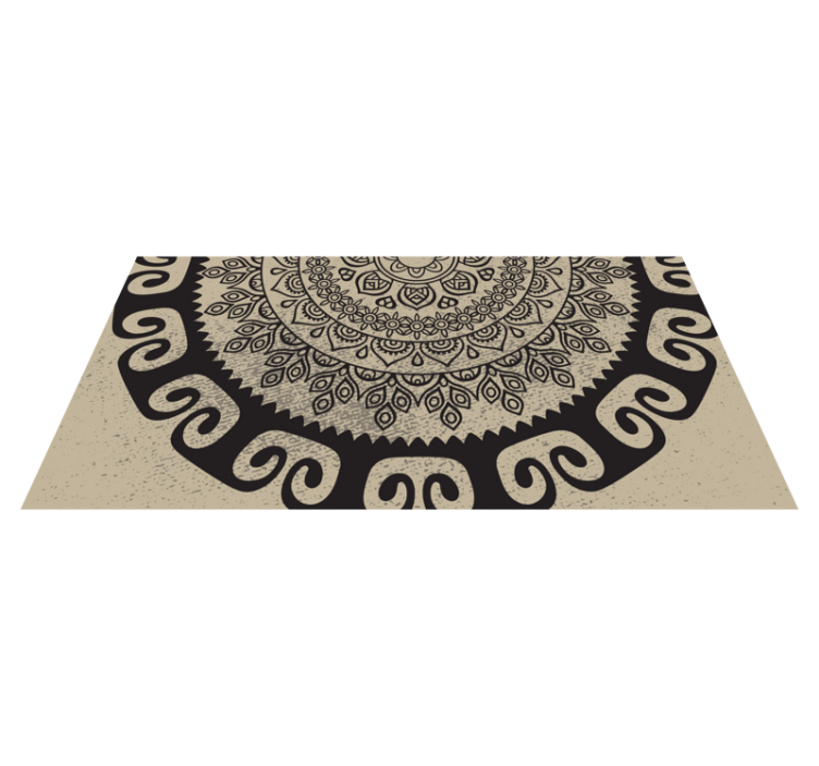 Sofistike motif mandala pvc halı - TenStickers
