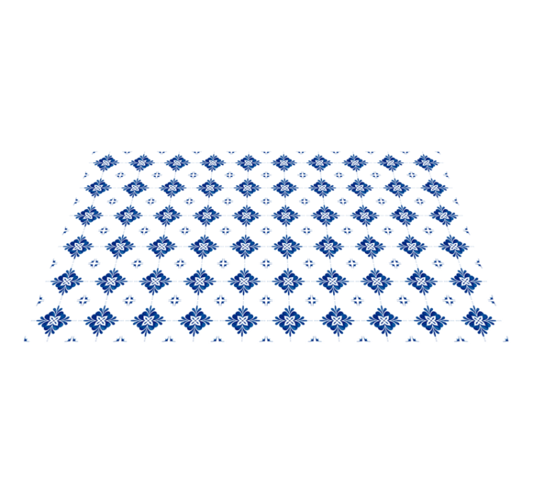 Eski mavi kiremit mutfak yer karoları - TenStickers