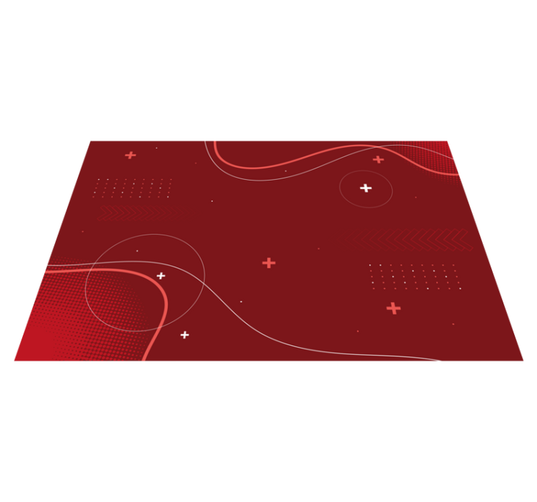 Soyut artılar ve eksiler oturma odası halısı - TenStickers