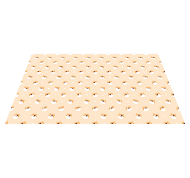 Sevimli köpek yüzleri Hayvan pvc halı - TenStickers