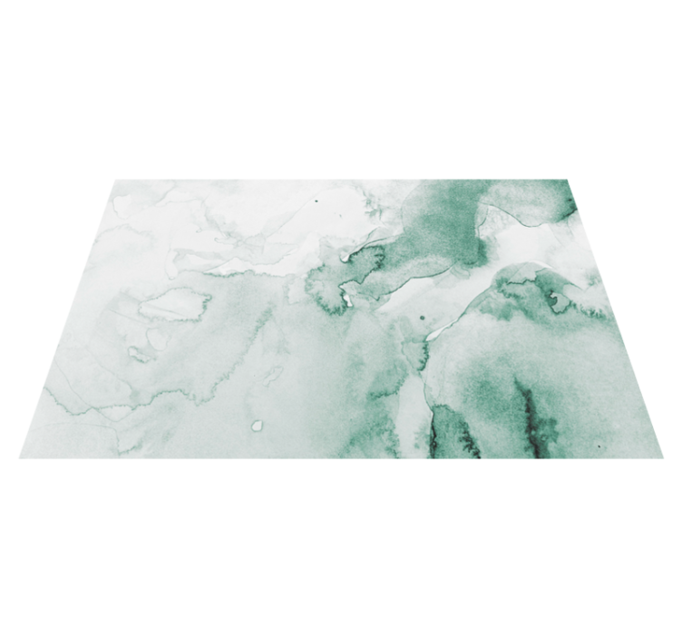 Yumuşak yeşil girdap Mermer vinil halı - TenStickers