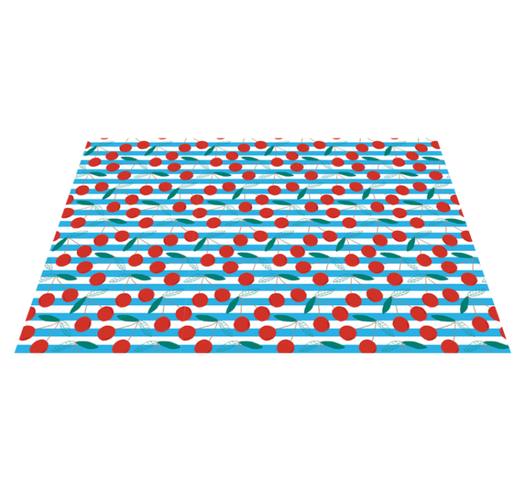 Kiraz çiçeği sergisi mutfak pvc halı - TenStickers