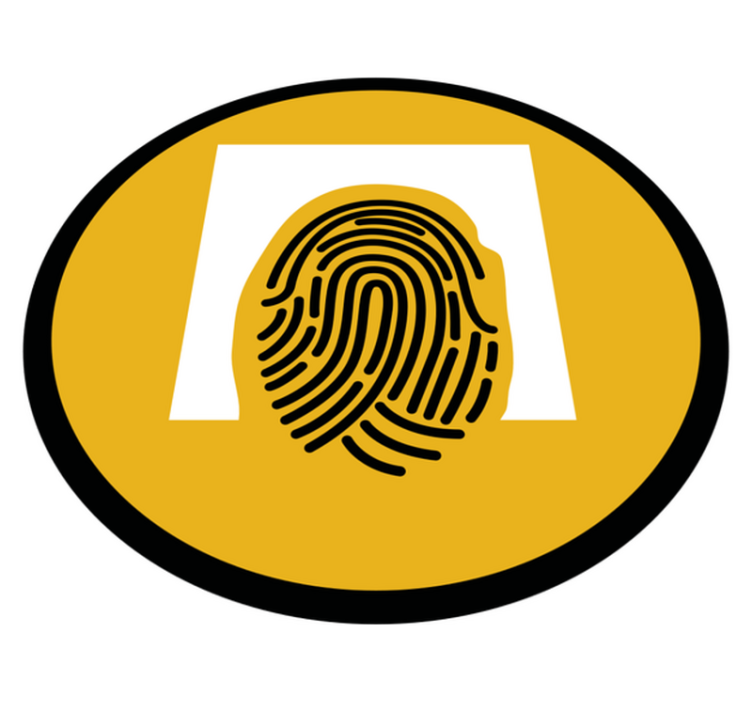 Parmak izi deseni mozaic pvc halı - TenStickers