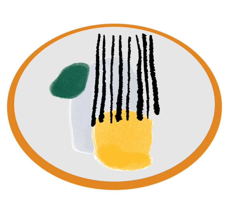 Soyut sanat geometrik kilim boyama - TenStickers