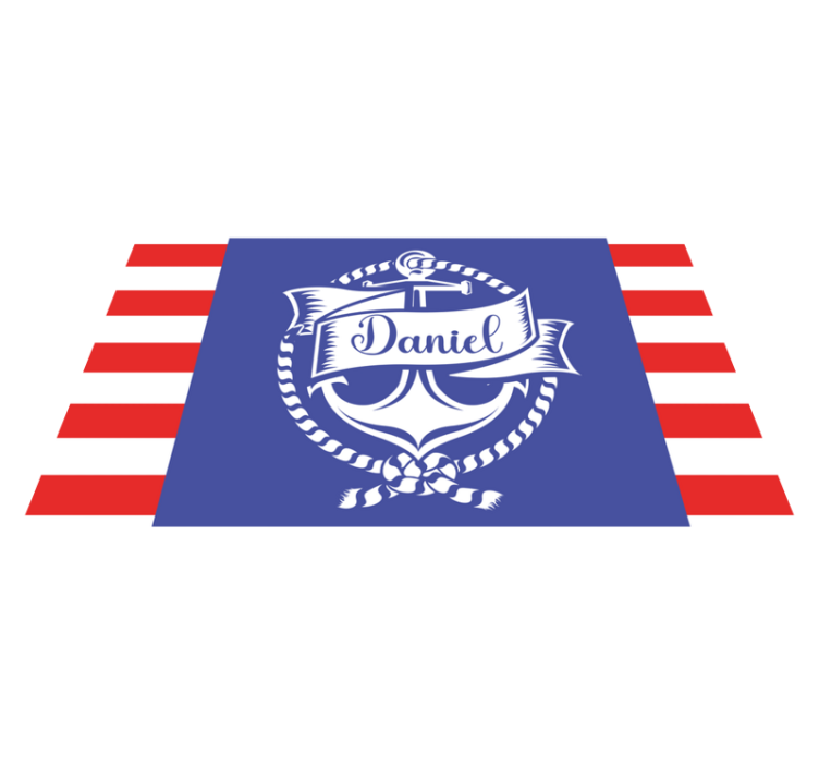 çapa kişiselleştirilmiş mat ile deniz - TenStickers