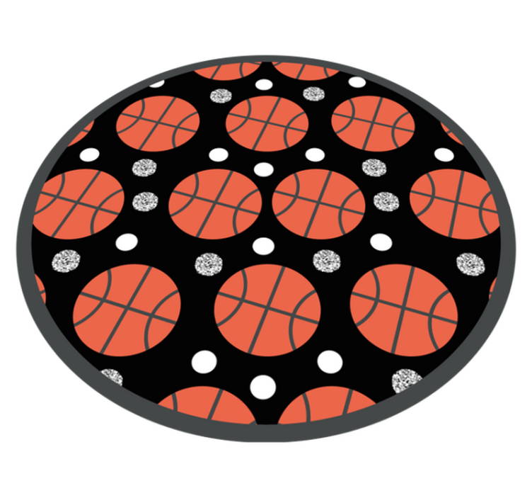 Basketbol topları oyunlar pvc halı - TenStickers
