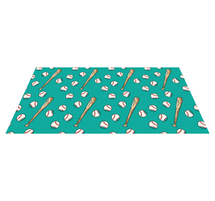 Beyzbol desen eğlencesi oyunlar pvc halı - TenStickers
