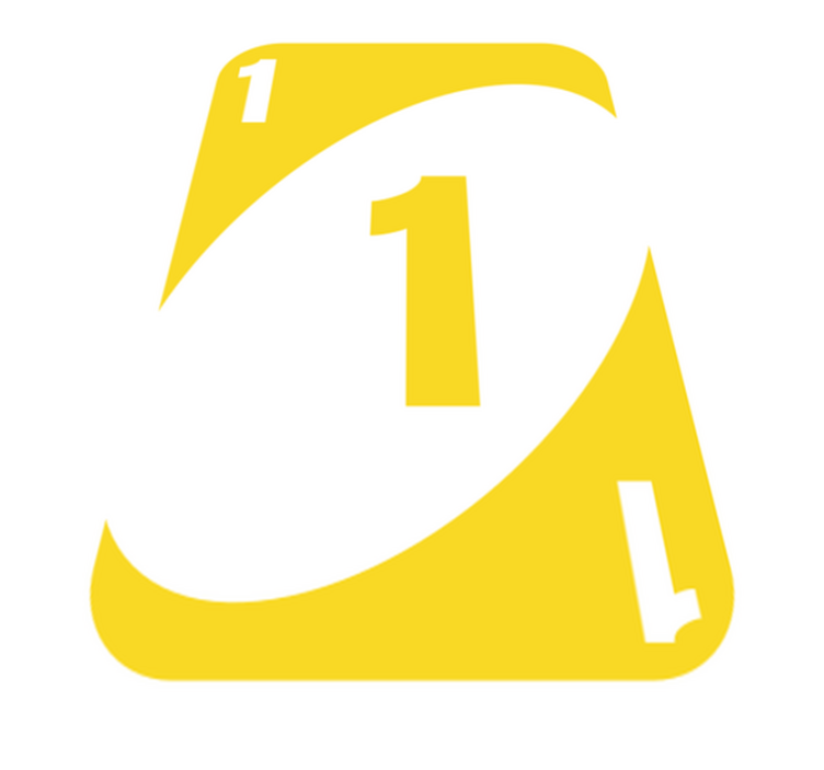 Uno kart oyunu yatak odası halısı - TenStickers