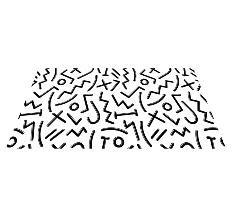 Dinamik soyut çizgiler pvc halı - TenStickers